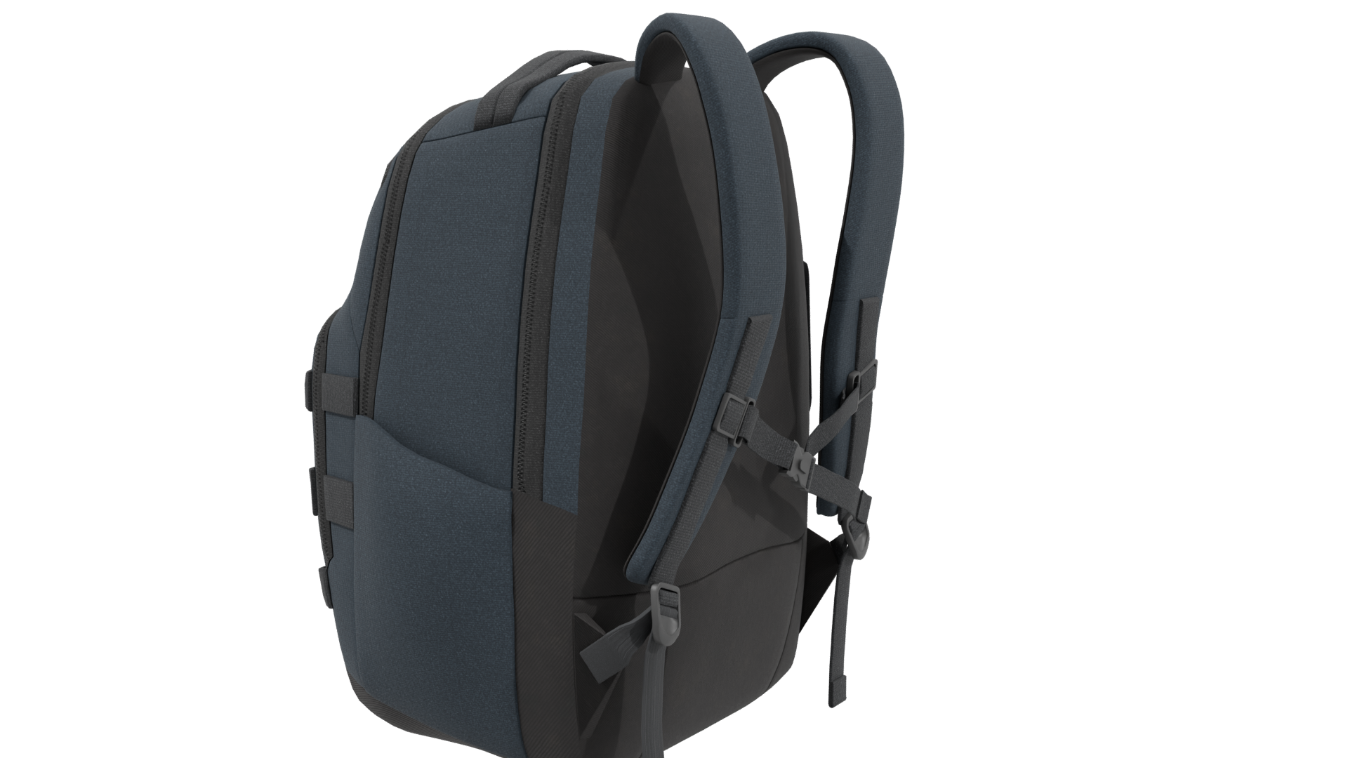 Mochila Mito Negra Backpack 3D - Professional 3D Model Render 3