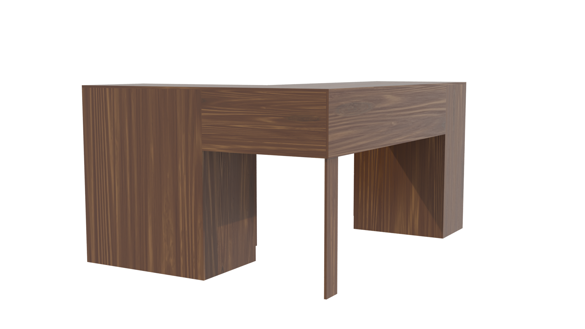 Stylish Office Desk 3D Model - Professional 3D Model Render 3