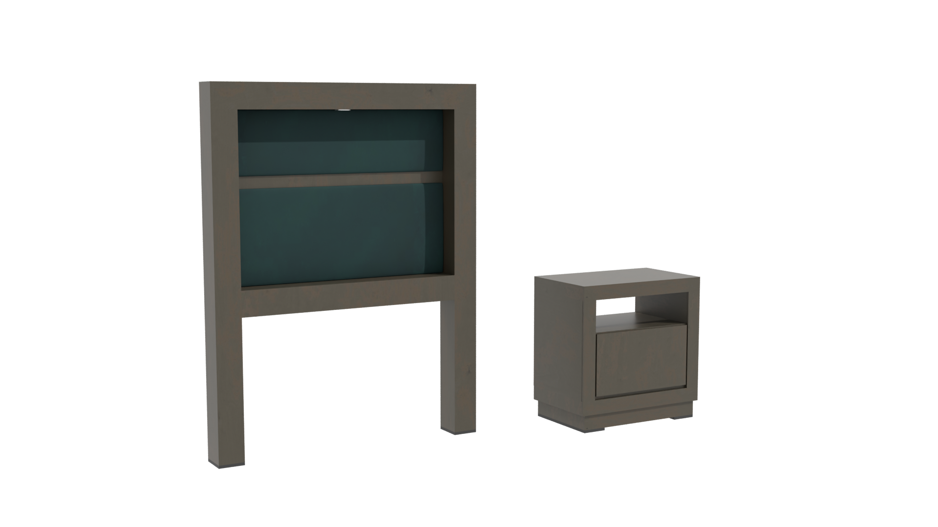 Minimalist Wooden Bed Frame 3D - Professional 3D Model Render 10