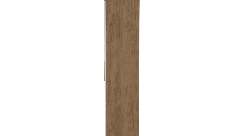 Stylish Wooden Wardrobe 3D Model - Professional 3D Model Render 2