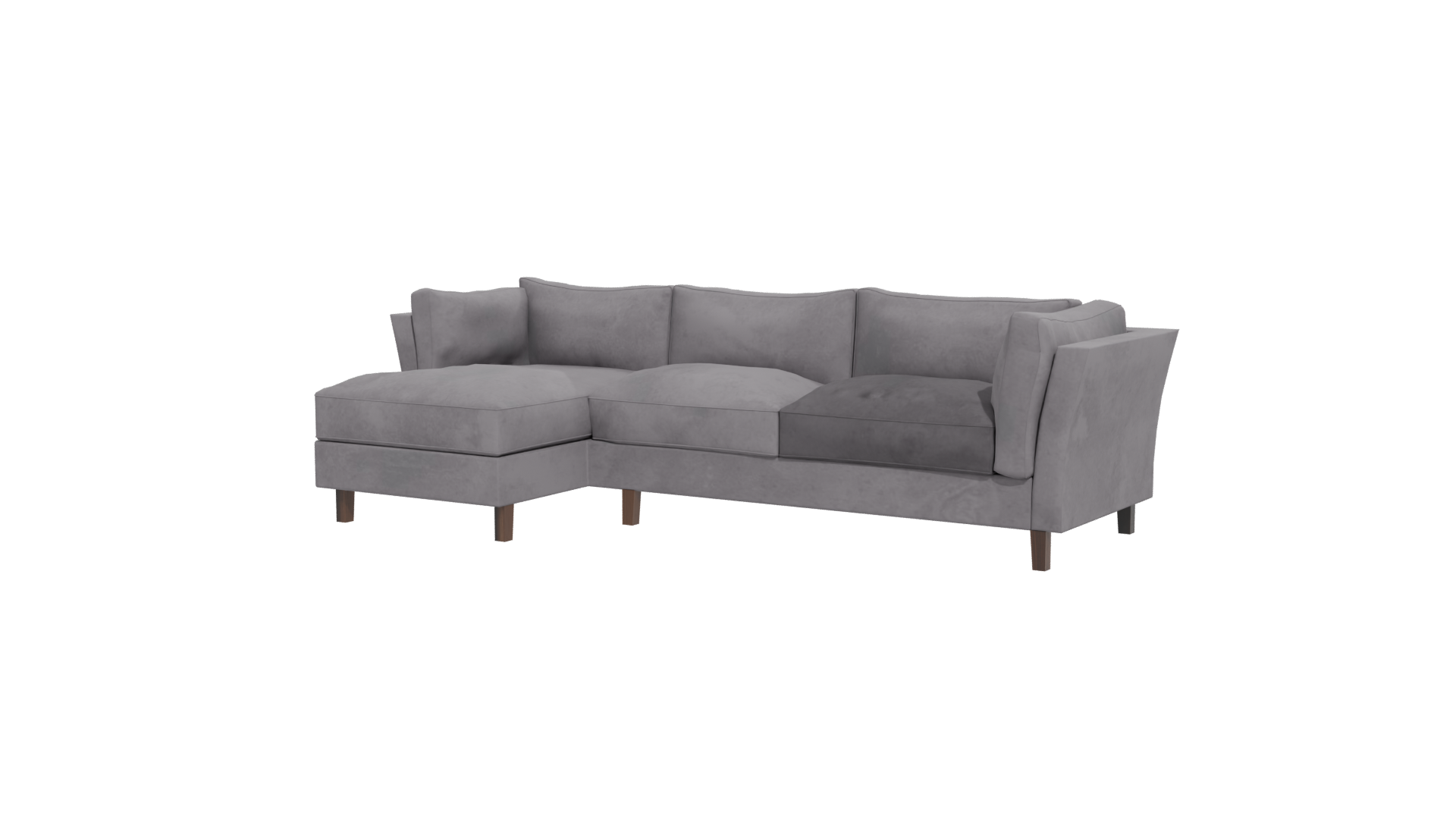 Modern Grey Sofa 3D Model - Professional 3D Model Render 12