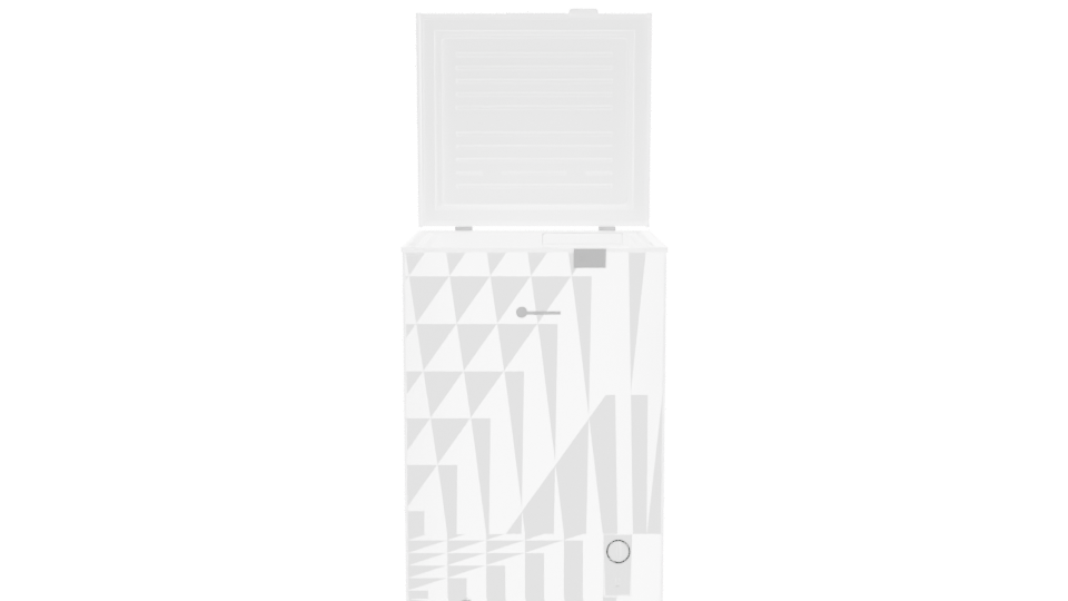 Compact Chest Freezer 3D Model - Professional 3D Model Render 11