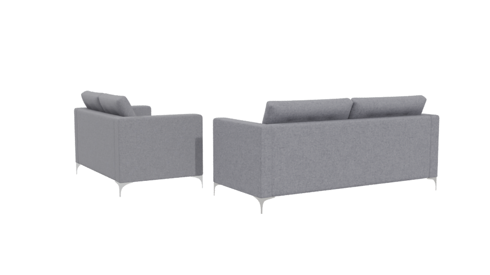Modern Living Room Sofa Set 3D - Professional 3D Model Render 4