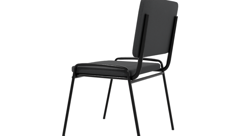 Stylish Minimalist Dining Chair 3D - Professional 3D Model Render 3