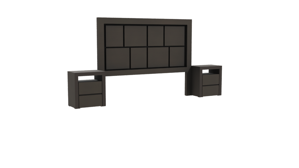 Contemporary Bedroom Furniture Set - Professional 3D Model Render 10