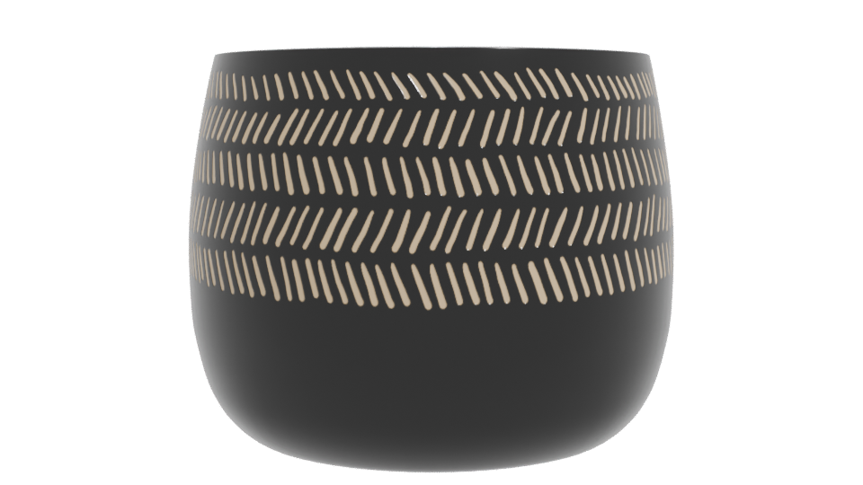 Stylish Decorative Pot Model - Professional 3D Model Render 11