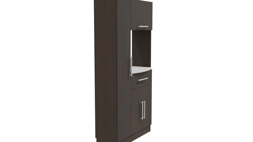 Stylish Wooden Cabinet 3D Model - Professional 3D Model Render 9