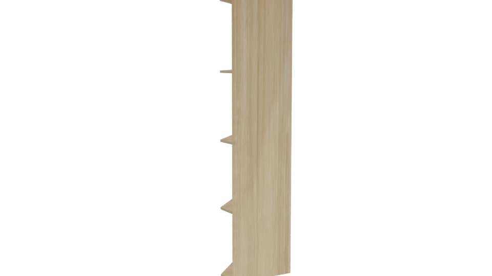 Stylish Corner Shelf 3D Model - Professional 3D Model Render 4