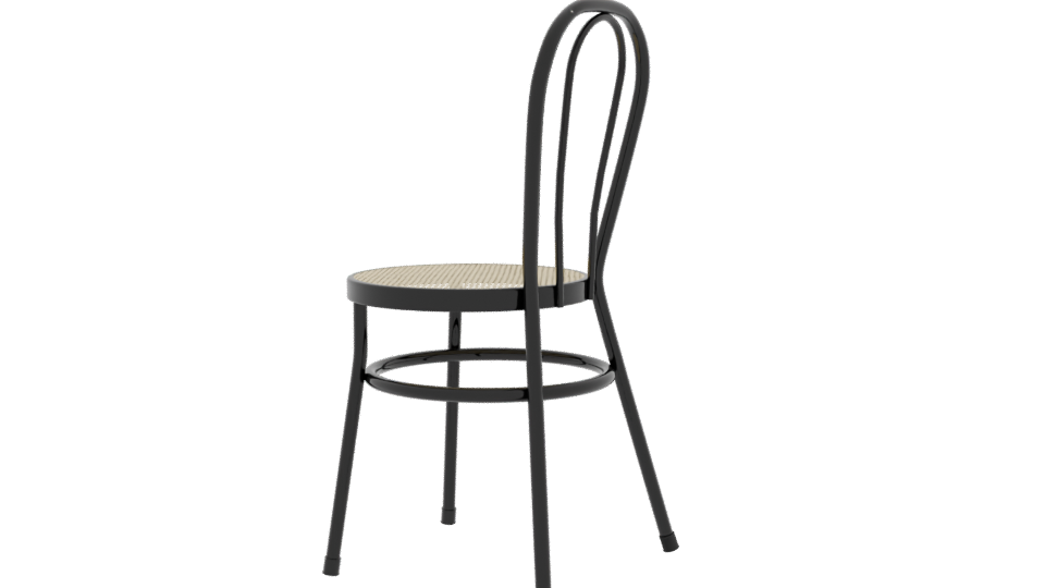 Classic Bistro Chair Model 3D - Professional 3D Model Render 3