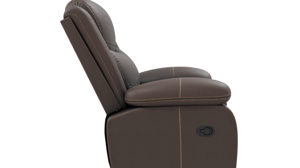 Reclining Armchair with Ottoman 3D - Professional 3D Model Render 8