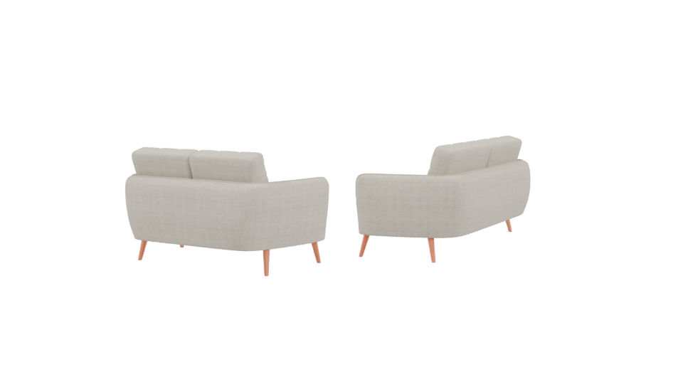 Stylish Sofa Set 3D Model - Professional 3D Model Render 3