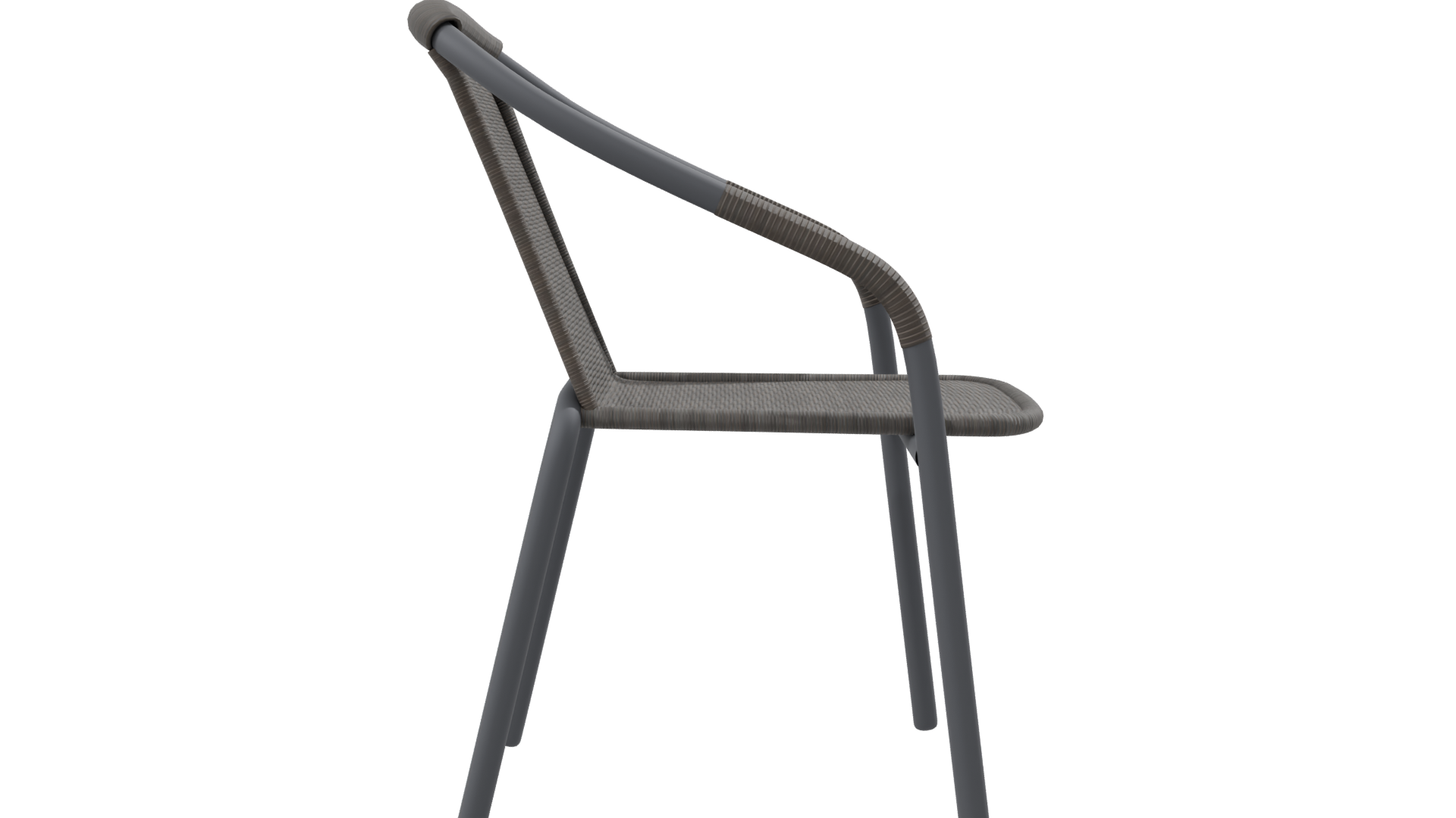 Stylish Outdoor Dining Chair 3D Model - Professional 3D Model Render 8