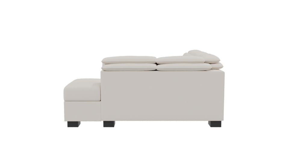 Elegant Modern Sectional Sofa 3D - Professional 3D Model Render 2