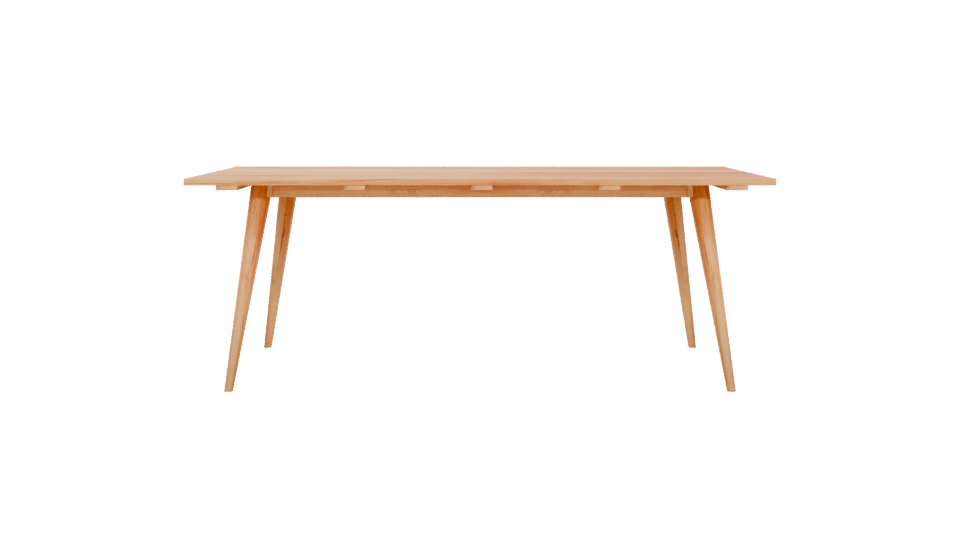 Stylish Wooden Dining Table Model - Professional 3D Model Render 5