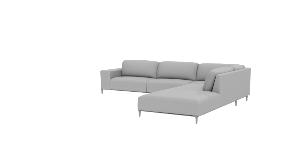 Stylish L-Shaped Sofa Model - Professional 3D Model Render 12