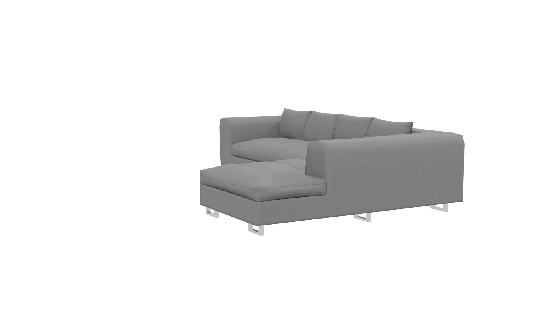 Modern Sectional Sofa 3D Model - Professional 3D Model Render 28