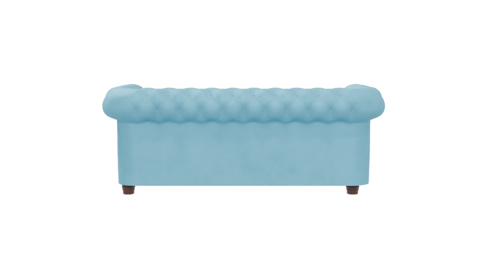 Elegant Blue Sofa 3D Model - Professional 3D Model Render 5