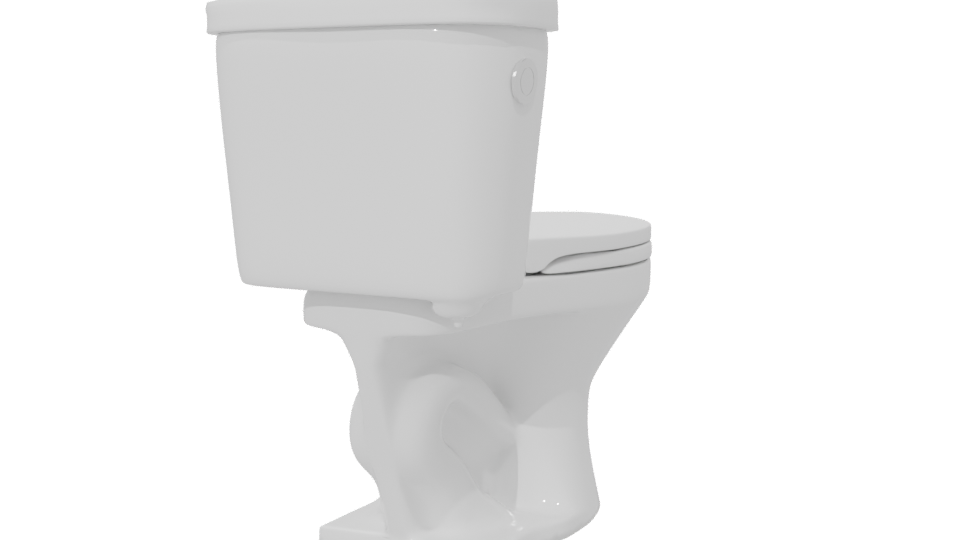 Stylish Modern Toilet 3D Model - Professional 3D Model Render 6