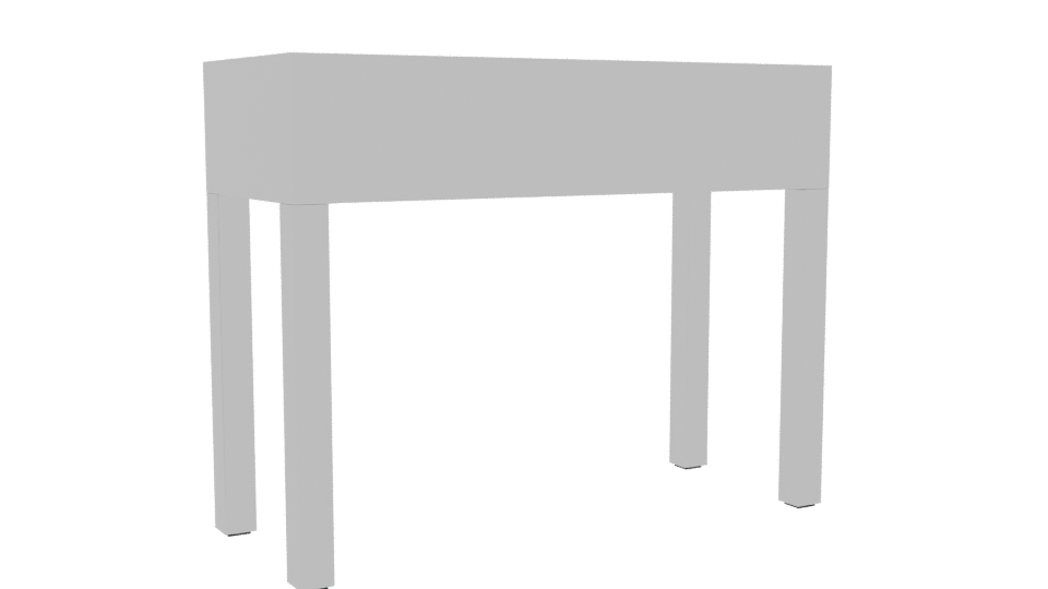 Stylish Modern Console Table - Professional 3D Model Render 4