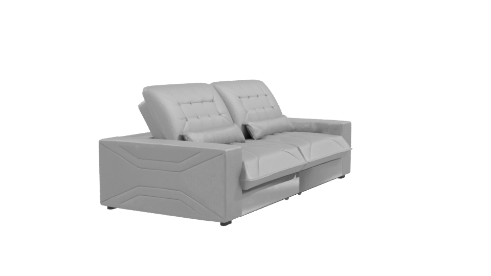 Modern Gray Sofa Model 3D - Professional 3D Model Render 9