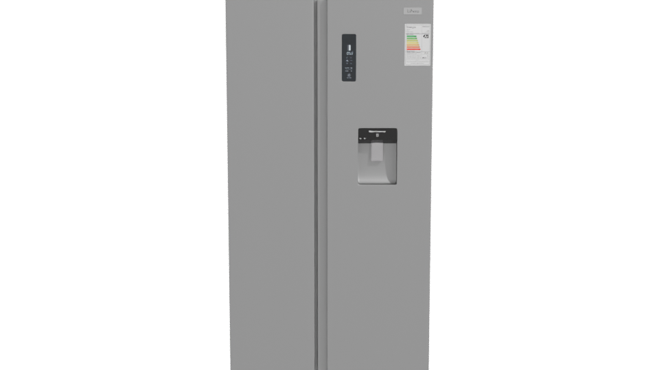 Stainless Steel Side By Side Refrigerator 3D - Professional 3D Model Render 11