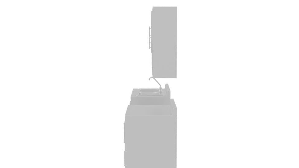 Modern Kitchen Furniture Set 3D - Professional 3D Model Render 2