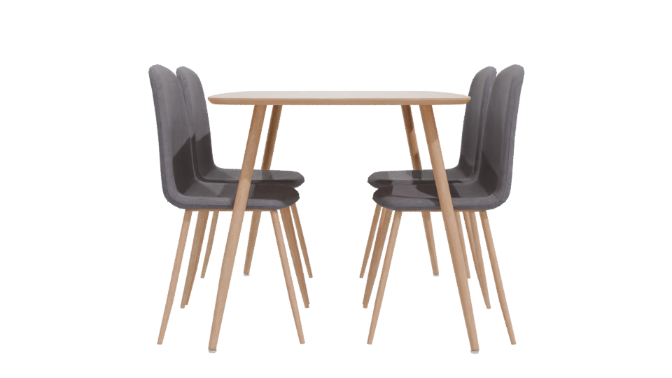 Stylish Modern Dining Set 3D - Professional 3D Model Render 11