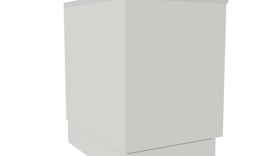 Contemporary Minimalist Storage Cabinet 3D Model - Professional 3D Model Render 7