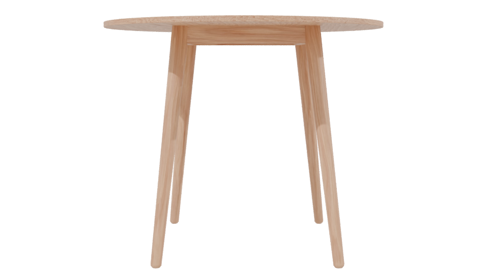 Stylish Wooden Dining Table 3D - Professional 3D Model Render 2