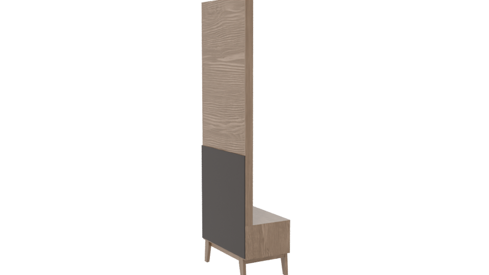 Stylish Wooden Mirror Cabinet 3D - Professional 3D Model Render 7