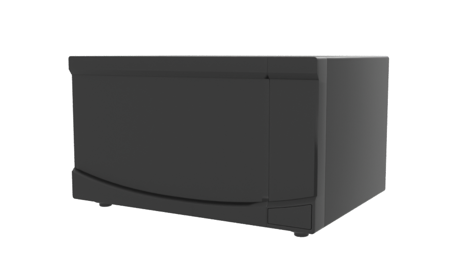 Sleek White Microwave 3D Model - Professional 3D Model Render 12