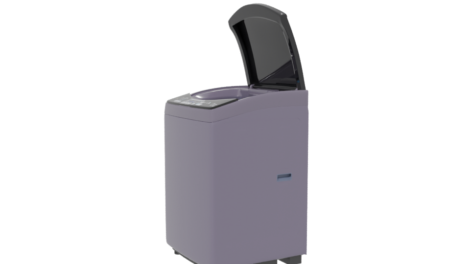 Stylish Top-Loading Washing Machine 3D - Professional 3D Model Render 13