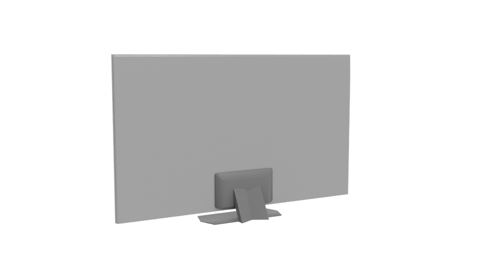 Sleek Modern Flat Screen TV 3D Model - Professional 3D Model Render 4