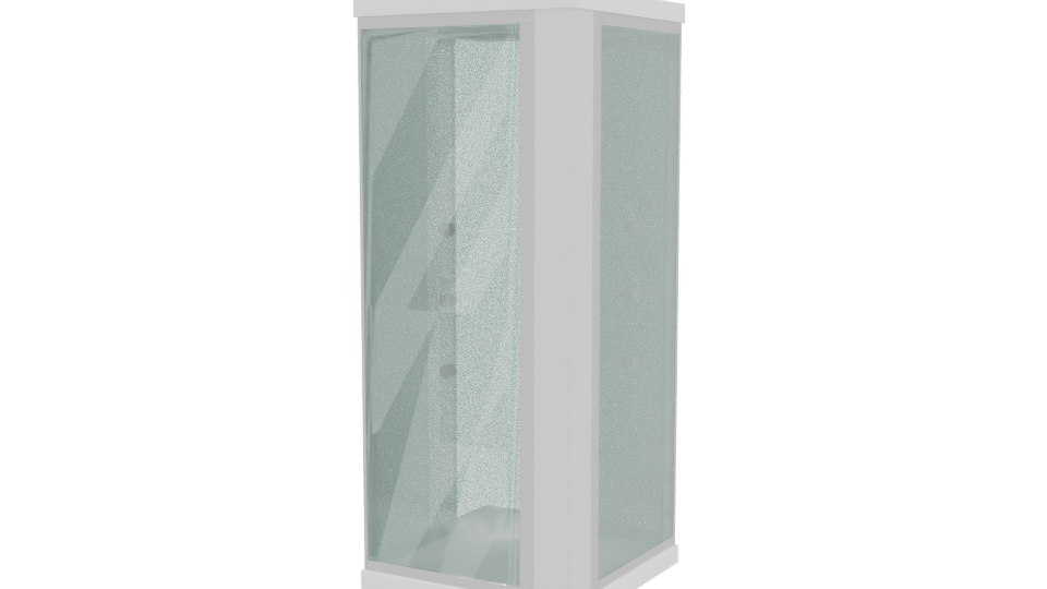 Modern Shower Cabin 3D Model - Professional 3D Model Render 3