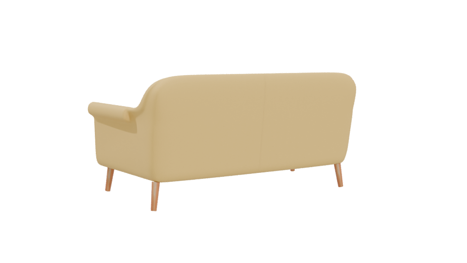 Stylish Modern Sofa 3D Model - Professional 3D Model Render 4