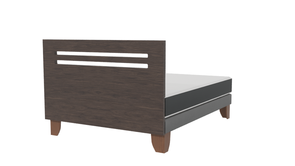 Stylish Bed Frame 3D Model - Professional 3D Model Render 6