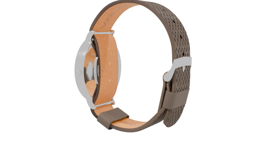 Elegant Leather Strap Watch 3D - Professional 3D Model Render 3