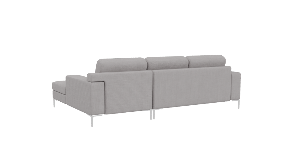 Minimalist Sectional Sofa Model - Professional 3D Model Render 4