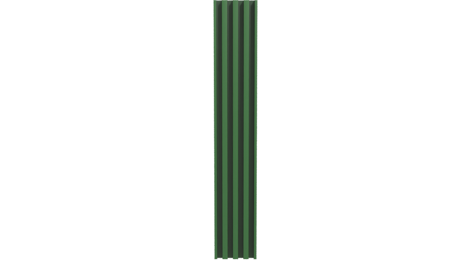 Stylized Vertical Green Column 3D Model - Professional 3D Model Render 11