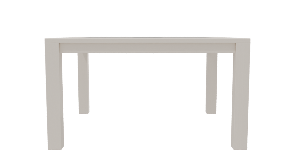Modern Square Dining Table 3D - Professional 3D Model Render 8