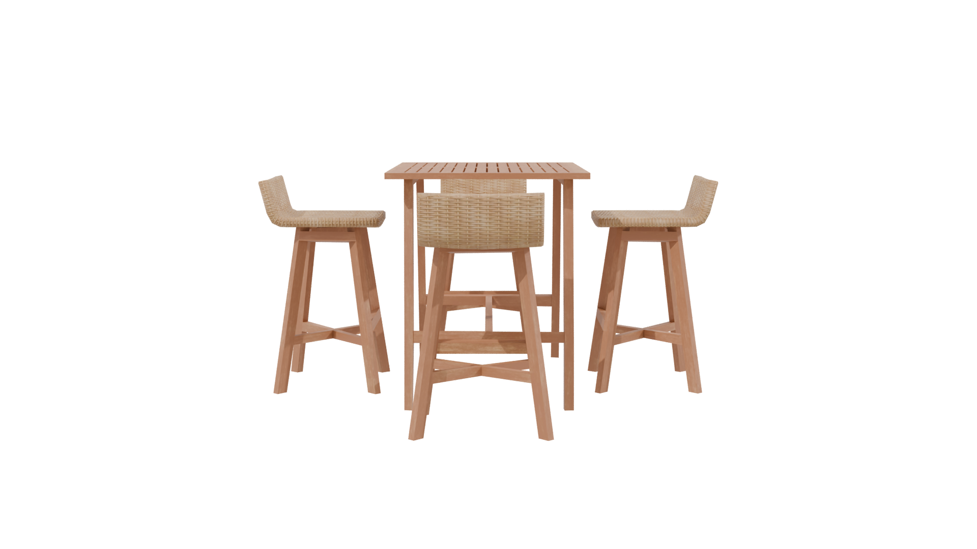 Stylish Modern Dining Set 3D - Professional 3D Model Render 2