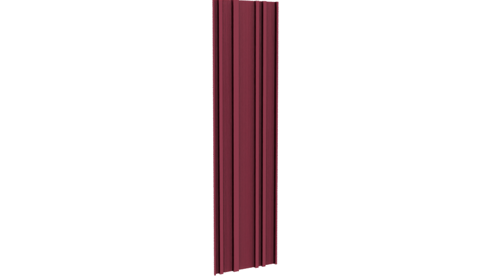 Stylized Vertical Wood Panel 3D - Professional 3D Model Render 4