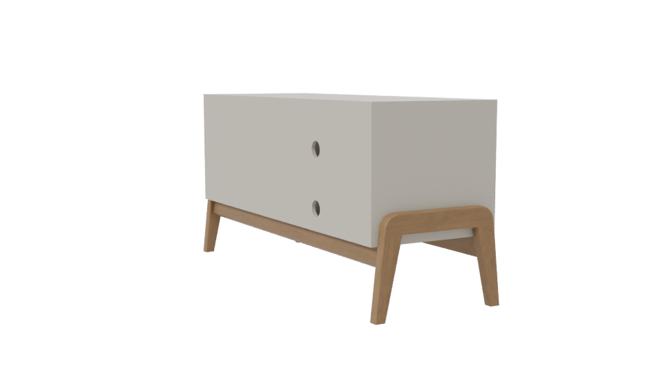 Modern Minimalist TV Stand 3D - Professional 3D Model Render 7