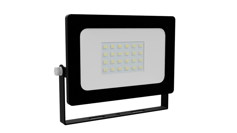 Stylish LED Flood Light Model - Professional 3D Model Render 10
