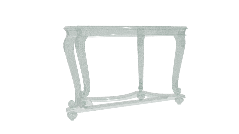 Elegant Vintage Console Table 3D - Professional 3D Model Render 4