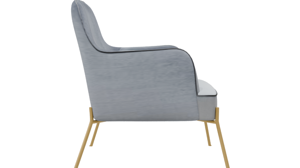 Stylish Modern Accent Chair 3D - Professional 3D Model Render 8