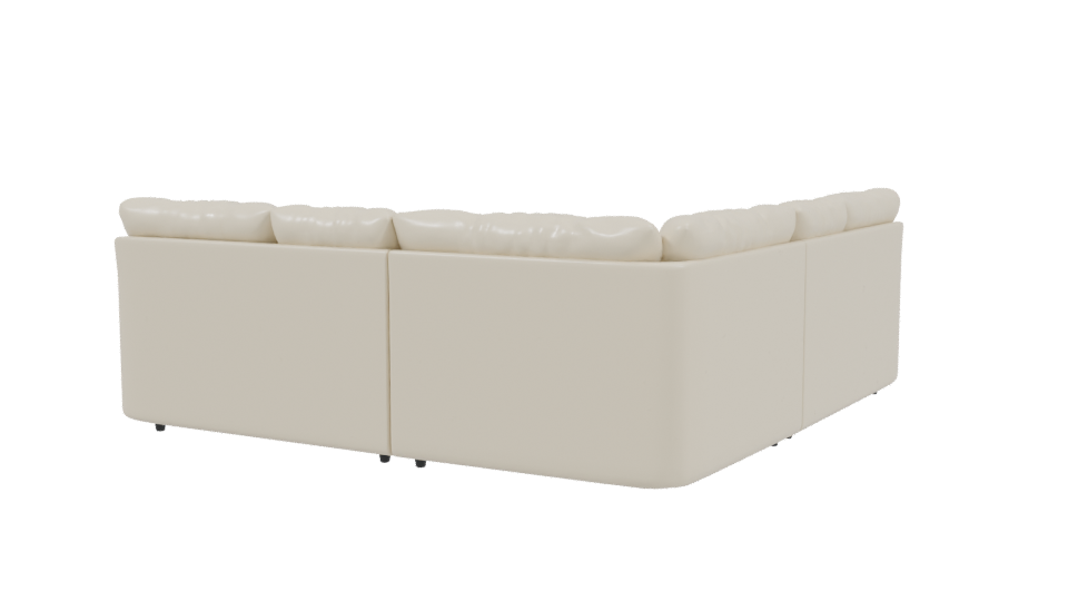 Modular Roma Beige Sofa 3D Model - Professional 3D Model Render 3