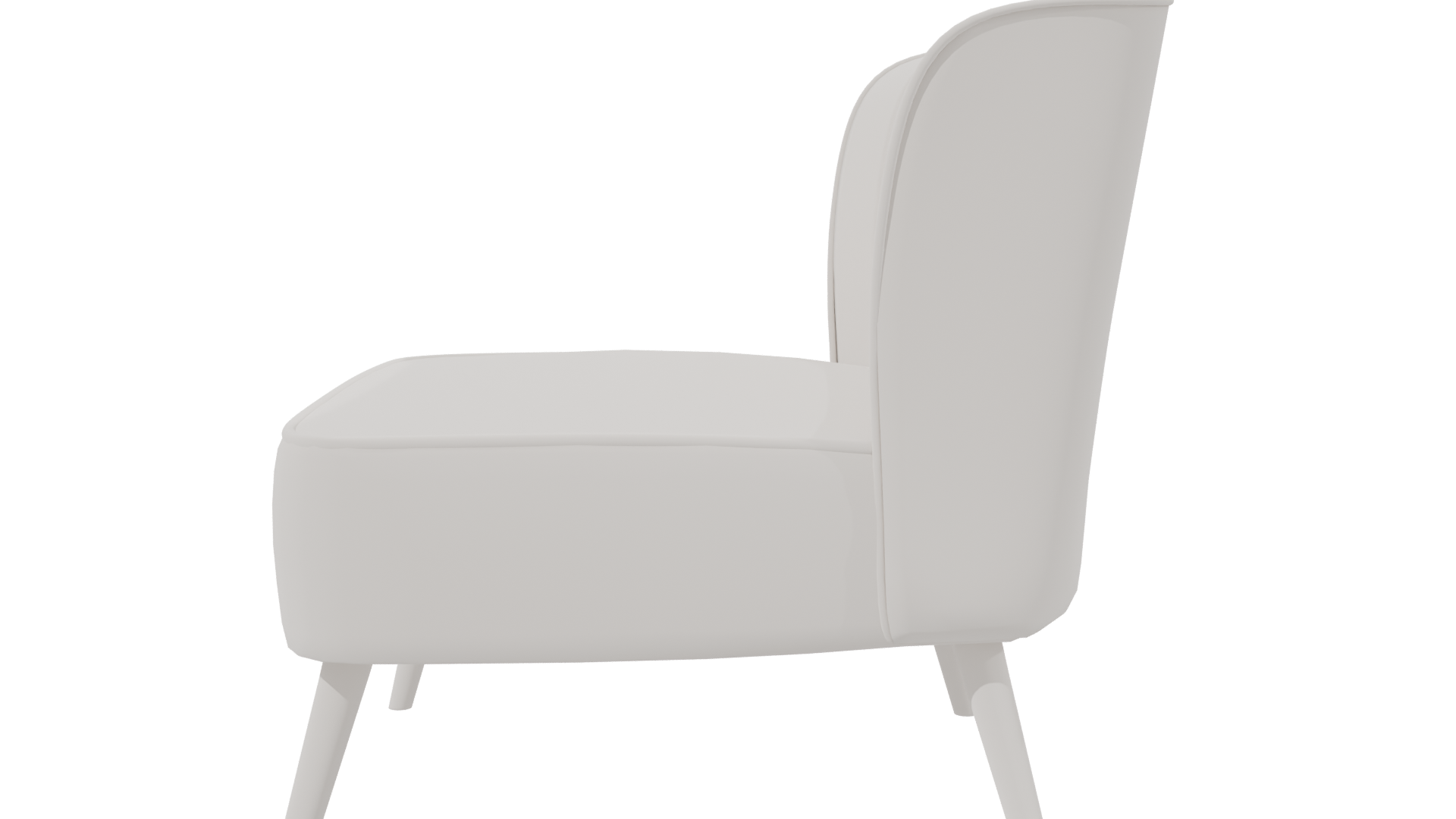 Stylish Fabric Accent Chair 3D - Professional 3D Model Render 2