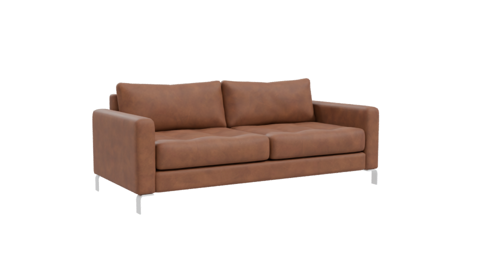 Contemporary Leather Sofa Model - Professional 3D Model Render 10
