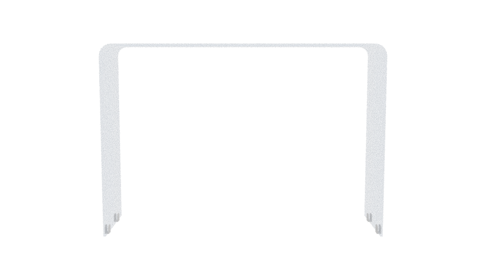 Transparent Minimalist Architectural Divider 3D Model - Professional 3D Model Render 11